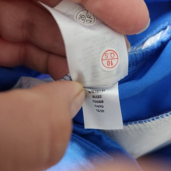 Ann Taylor Factory Blue The Crop Curvy Fit Pants 8 - Picture 9 of 9